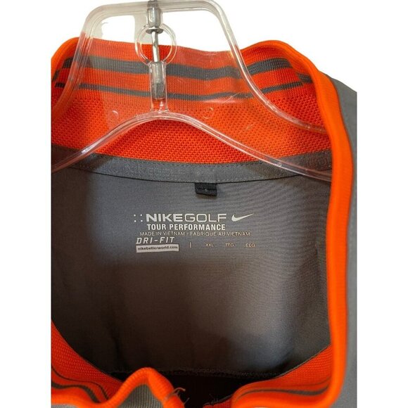 NIKE Athletic Performance Sleeveless Windbreaker Golf Vest Jacket XXL Half Zip - Picture 3 of 9